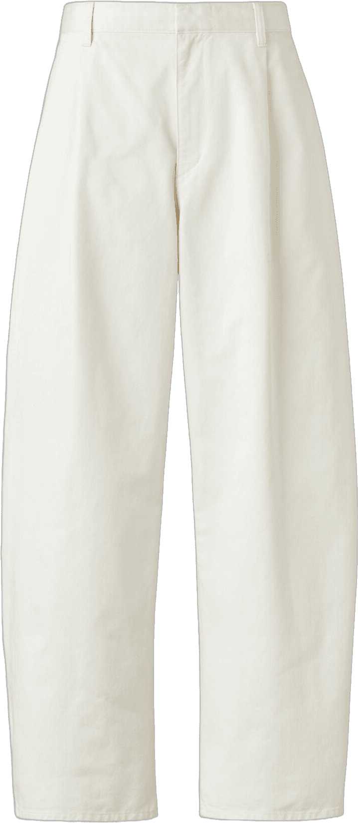 Uniqlo : C Barrel Leg Trousers, Off White