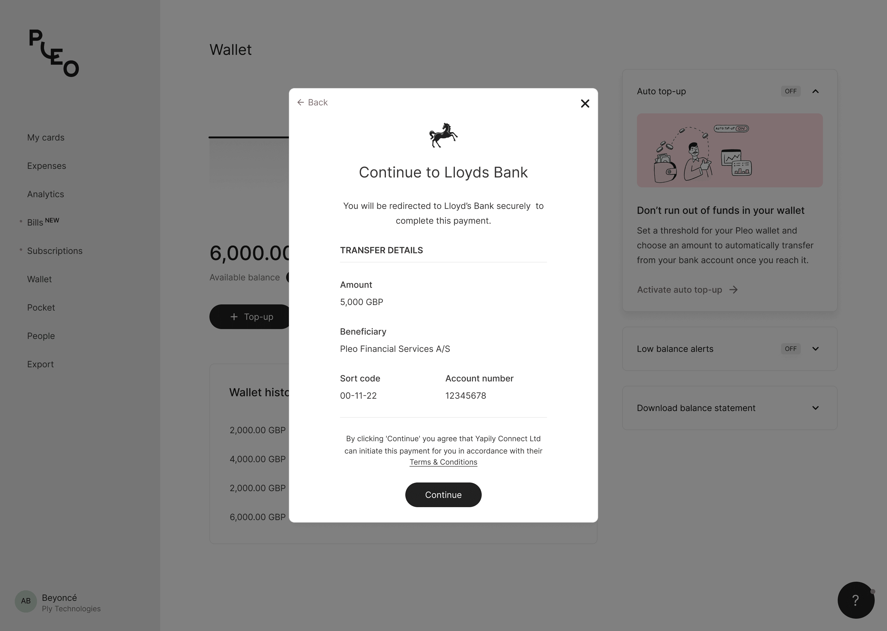 Open Banking flow
